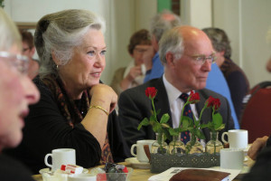 Impressie van bijeenkomst op 18 april van oudere leden in Drenthe